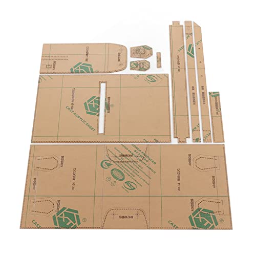 Schneiden von Acryl Umhängetaschen Mustervorlage, Acryl Brieftaschen Mustervorlage, Klare Transparente Handwerksvorlagen für Handwerksbeutel mit Lederbeutel, Umhängetasche von TOPINCN