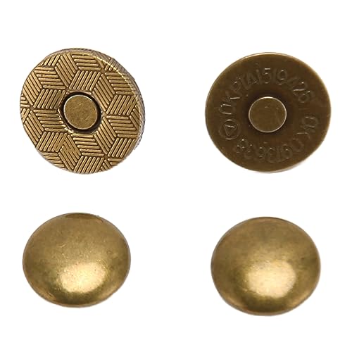 TOPINCN 100 Sets Magnetische Schnappschüsse, Magnetknöpfe auf Verschlüsse Schnappverschluss, Magnetische Geldbörse Verschluss Magnetbeutel Verschlüsse Geldbörse Schnappschaltknopf Zum (antike Bronze) von TOPINCN