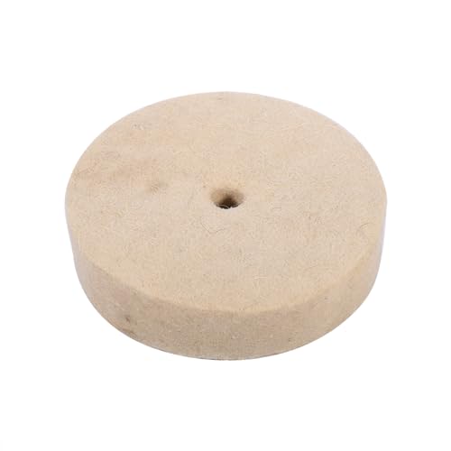 TOPINCN 100 X 25 Mm, 4 Zoll, Wollpolierscheibe, Rundes Schleifpad, Polieraufsatz für Rotierende Werkzeuge, Beige, Weiche Filzpolierscheibe für Metall, Schmuck, Glasfliesen TOPINCN 100 X 25 Mm, 4 Zoll, Wollpolierscheibe, Rundes Schleifpad, Polieraufsatz für Rotierende Werkzeuge, Beige, Weiche Filzpolierscheibe für Metall, Schmuck, Glasfliesen von TOPINCN