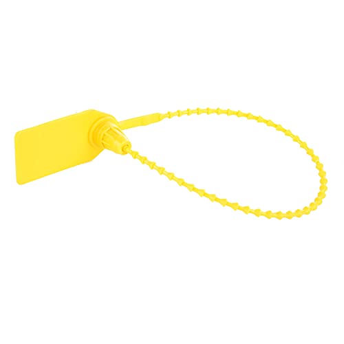 TOPINCN 100pcs 250 Mm Plastikkabelbindungen, Einweg -Kabelbindungen Etikett, Selbstverriegelungstab für Gepäckanhänger, Schuhe Taschen Kleidung, Heimorganisation und DIY -Projekte (YELLOW) von TOPINCN
