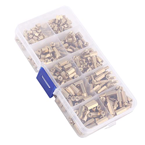 TOPINCN 300pcs M3 M3 Messing Standoffs Hex Messing Männlich Frauen und Weibliche Frau TOPINCN 300pcs M3 M3 Messing Standoffs Hex Messing Männlich Frauen und Weibliche Frau von TOPINCN