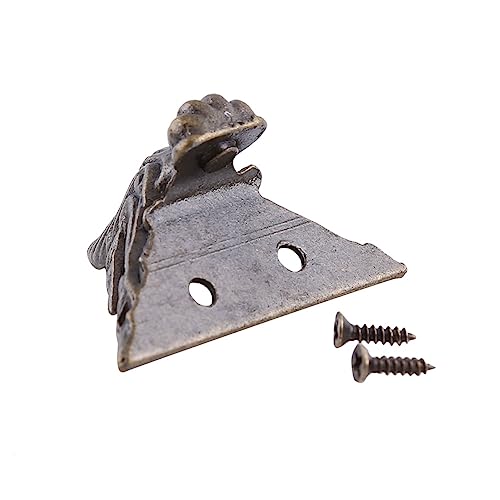 TOPINCN 4 Stück Antik-Antik-Messing, Eckenschutz, für Möbelbeine, Möbelfüße TOPINCN 4 Stück Antik-Antik-Messing, Eckenschutz, für Möbelbeine, Möbelfüße von TOPINCN