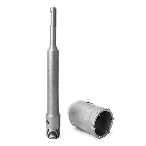 TOPINCN Betonzement Steinbohrmaschine mit 200 -mm -Stangen 50 mm Schraubenschlüsselkit für Wall Loch Säge, Bestehend aus von TOPINCN