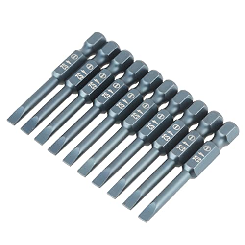 TOPINCN Blaue Behandlungsbits von Tournvis mit 10 Pcs 1/4 Zoll Hex S2 in Stahllegierung 50 Mm SL4mm Länge für die Renovierungsprojekte TOPINCN Blaue Behandlungsbits von Tournvis mit 10 Pcs 1/4 Zoll Hex S2 in Stahllegierung 50 Mm SL4mm Länge für die Renovierungsprojekte von TOPINCN
