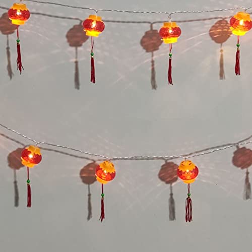 TOPINCN Chinesische Laternen-Lichterkette, Rote Chinesische Laternen, Chinesische Laternen-Lichter, Rote Laternen-Lichterkette für Chinesisches Neujahr, Frühlingsfest, (Mit Quaste 3 von TOPINCN