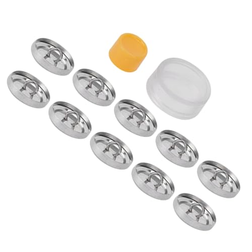 TOPINCN DIY-Stoffbeutel-Deckbutton-Kit Rostresistente Basis, Nähzubehör Zum Handwerk von Spielzeug, Geschenken und Accessoires, Handwerkslaftfavoriten (20MM) von TOPINCN