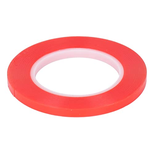 TOPINCN Doppelseitige Klebeband Ringform Wasserdichtes Klebstoffdichtung für Home-Objekte Fixierung Rot, Hohe Viskosität, Abtrennende Design, 1 X Doppel-Seitenband für Zuhause, Büro (15 mm) von TOPINCN