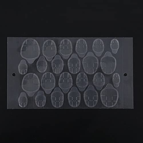 TOPINCN Doppelseitiges Transparentes Klares Aufkleber -Klebeband für Falsche Nagel -Tipps Starker Klebstoff für Manikürewerkzeuge, 240pcs Professionelle und Heimat DIY Verwendung von TOPINCN