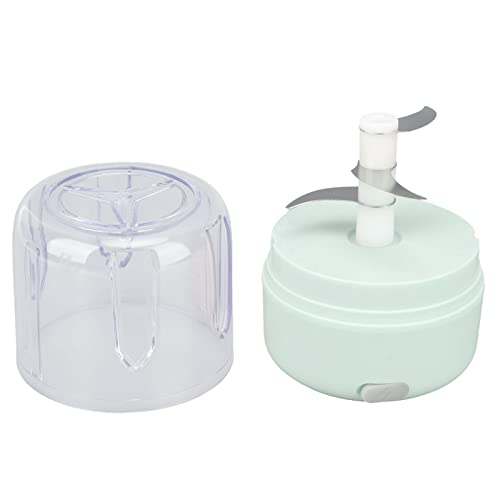 TOPINCN Elektrischer Knoblauch Mincer Leistungsstarker Motor Mini Chopper 250 Ml Kapazität für Schnelle Mahlzeiten Zubereiten 304 Edelstahl für College -Studenten (GREEN) von TOPINCN