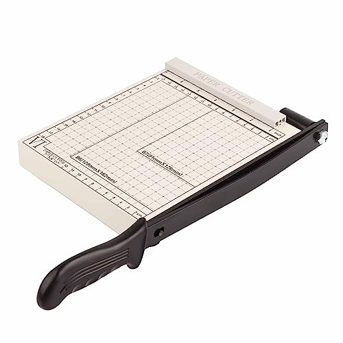 TOPINCN Genauer Sauberes Schneiden A5 Papierschneider Trimmer mit Lichtbogenhandle für Schulbüro, Handbuch Papierschneidwerkzeug (Stahl) von TOPINCN