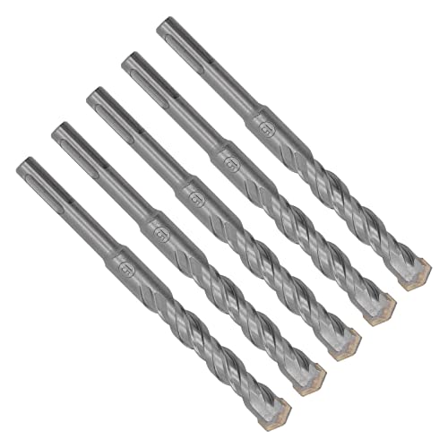 TOPINCN Hammer Bohrer Bit Effizientes Carbidspitze 2 Flöte Impact Drill -Bohrer für Ziegelsteinbeton, 5 PCs Set für Mauerwerksarbeiter (15 mm) von TOPINCN