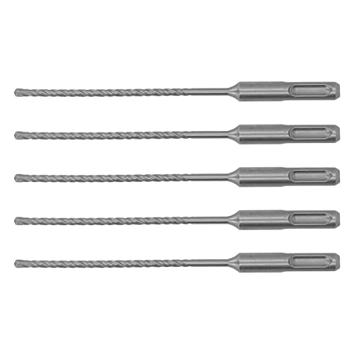 TOPINCN Hammer Bohrer Bit Effizientes Carbidspitze 2 Flöte Impact Drill -Bohrer für Ziegelsteinbeton, 5 PCs Set für Mauerwerksarbeiter (4mm) von TOPINCN
