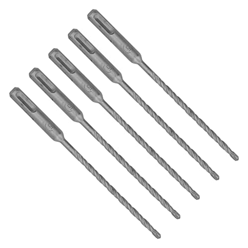 TOPINCN Hammer Bohrer Bit Effizientes Carbidspitze 2 Flöte Impact Drill -Bohrer für Ziegelsteinbeton, 5 PCs Set für Mauerwerksarbeiter (5 mm) von TOPINCN