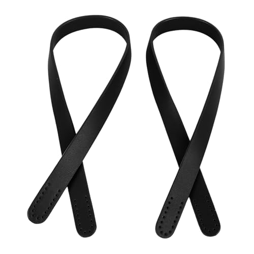 TOPINCN Handtaschengurt mit Löchern Ende Ersatz Ledergürtel Bandhalterungsgurt für Frauen (Black) von TOPINCN