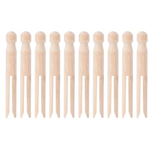 TOPINCN Holznähfäden Spulen 10pcs Aufbewahrungsbox Holz Leere Fadenspulen Unvollendetes Holzband Spulen für Basteldraht von TOPINCN