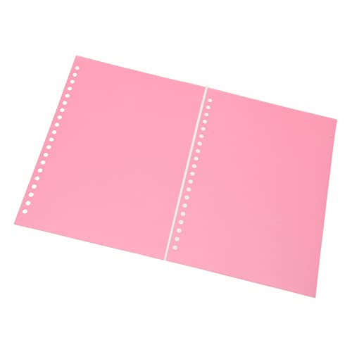 TOPINCN Klare Blechabdeckung Flexibler Papierschutz A5 20 Löcher PP -Kunststoff, für den Langen Gebrauch Ausgiebig Langlebig, 50 Prozent, Bericht (Rot) von TOPINCN