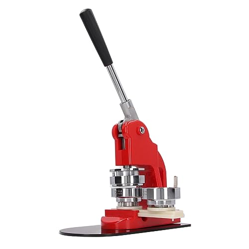 TOPINCN Knopfmacher Drücken Sie die Maschine mit 100 Pcs Taste Teile Cutter für Politische Kampagnen Edelstahl -Badge -Hersteller für Sportveranstaltungen (25mm) von TOPINCN