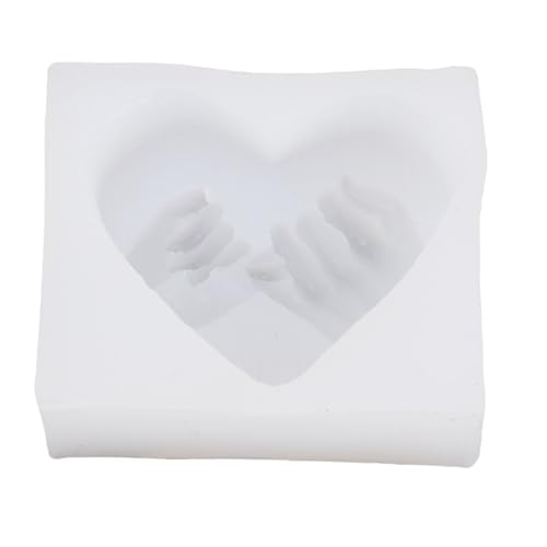 TOPINCN Kuchendekoration Silikonform, Herzförmige Silikonform, Fondant -Backbackwerkzeug mit Hausgemachter Seife Kerze von TOPINCN