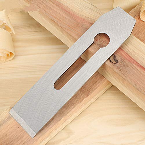TOPINCN Manuelle Planingklinge mit Hoher Struktureller Festigkeit, Langlebiger HSS-Handhanner-Klinge für Holzbearbeitung 51 Mm silberweiß, Arbeitssparender Klinge (#1) von TOPINCN