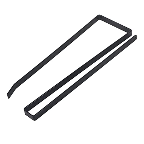 TOPINCN Papierhandtuchhalter Unter Schrank, Stahlpapierrollenhalter Tissue Hanger Organizer Rack für Küche, Handtuchhalter für Badezimmer (schwarz) von TOPINCN