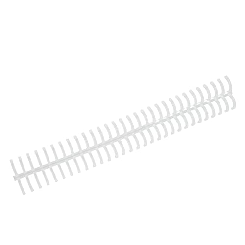 TOPINCN Premium -Qualität Spiralbindungsspule 10PCS 130 Blechkapazität mit 30 Löchern Zum Einfachen Öffnen und Schließungssatz Kit (Transparent) von TOPINCN