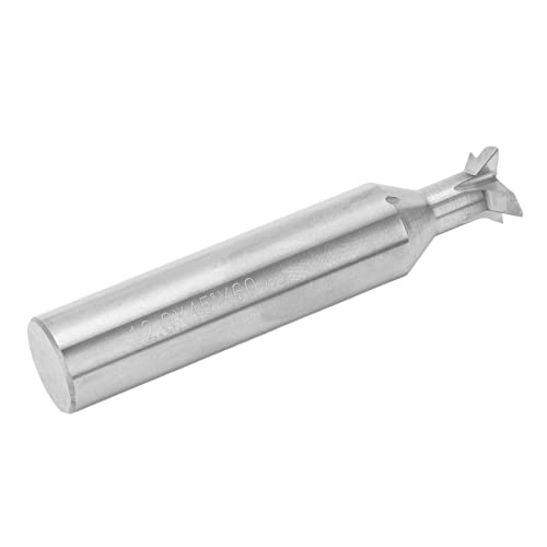 TOPINCN Schwalbenschwanzmühlenschneider Effizienter 12 Mm Durchmesser 4 Flöten Universal Tool für Holzbearbeitungsschneider (45°) von TOPINCN