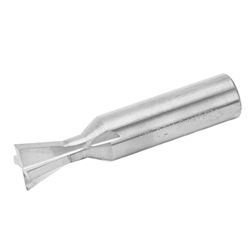 TOPINCN Schwalbenschwanzmühlenschneider Effizienter 12 Mm Durchmesser 4 Flöten Universal Tool für Holzbearbeitungsschneider (75°) von TOPINCN
