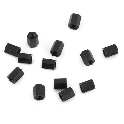 Umweltfreundliche 250pcs Nylon M2 M3 Männliche Weibliche Weibliche Faden-Abstandshalter-Nuss-Kit-Isolierung Zum Erstellen von Wärmeleitkanälen zwischen Chips (M2 Dual-Pass-D-Modell) von TOPINCN