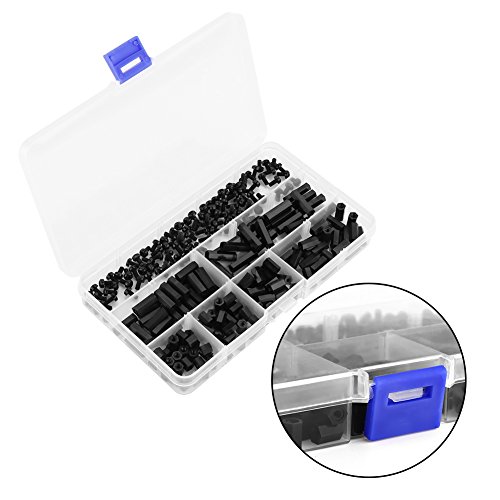 Umweltfreundliche 250pcs Nylon M2 M3 Männliche Weibliche Weibliche Faden-Abstandshalter-Nuss-Kit-Isolierung Zum Erstellen von Wärmeleitkanälen zwischen Chips (M3 Dual-B-Modell) von TOPINCN