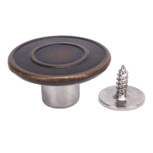 Verstellbare Edelstahl 17mm Hosen Kit, Vintage Abnehmbar ohne Nähen Metall Nieten für Jeans, Hüte, Gürtel, Jacken mit Natur-Look, Sicher ohne Gürtel Verstellbare Edelstahl 17mm Hosen Kit, Vintage Abnehmbar ohne Nähen Metall Nieten für Jeans, Hüte, Gürtel, Jacken mit Natur-Look, Sicher ohne Gürtel von TOPINCN