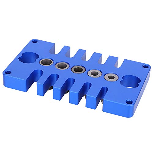 Woodworking Punch Positionierer Dübel Jig Robustes Metall 3-in-1-Bohranleitung für Board-Bohrwerkzeuge Blaue Aluminiumlegierung für Holzbearbeitung Enthusiasten Woodworking Punch Positionierer Dübel Jig Robustes Metall 3-in-1-Bohranleitung für Board-Bohrwerkzeuge Blaue Aluminiumlegierung für Holzbearbeitung Enthusiasten von TOPINCN