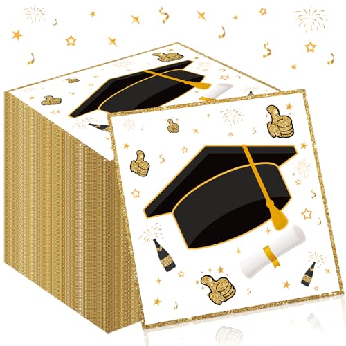 TOPJOWGA 2025 Abschluss Servietten, 100 Stücke Servietten Prüfung Bestanden, Graudation Papierservietten, Abschluss Tischdekoration für Party, Graduation Dekoration, 33x33cm TOPJOWGA 2025 Abschluss Servietten, 100 Stücke Servietten Prüfung Bestanden, Graudation Papierservietten, Abschluss Tischdekoration für Party, Graduation Dekoration, 33x33cm von TOPJOWGA