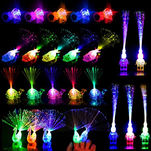 TOPJOWGA Finger Licht, 25 Stücke Leuchten Fingerlampe, Leuchtspielzeug Partyartikel, Pfau Licht, Glow in The Dark Party Mitgebsel Kindergeburtstag für Weihnachten Hallowen Karneval TOPJOWGA Finger Licht, 25 Stücke Leuchten Fingerlampe, Leuchtspielzeug Partyartikel, Pfau Licht, Glow in The Dark Party Mitgebsel Kindergeburtstag für Weihnachten Hallowen Karneval von TOPJOWGA