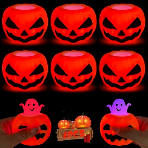TOPJOWGA Halloween Anti Stress Bälle, 6 Stück Leuchtend Anti Stress Spielzeug, Stress Relief Spielzeug, Stressball in Halloween, Halloween Kürbis Party Mitgebsel Kindergeburtstag Geschenk TOPJOWGA Halloween Anti Stress Bälle, 6 Stück Leuchtend Anti Stress Spielzeug, Stress Relief Spielzeug, Stressball in Halloween, Halloween Kürbis Party Mitgebsel Kindergeburtstag Geschenk von TOPJOWGA