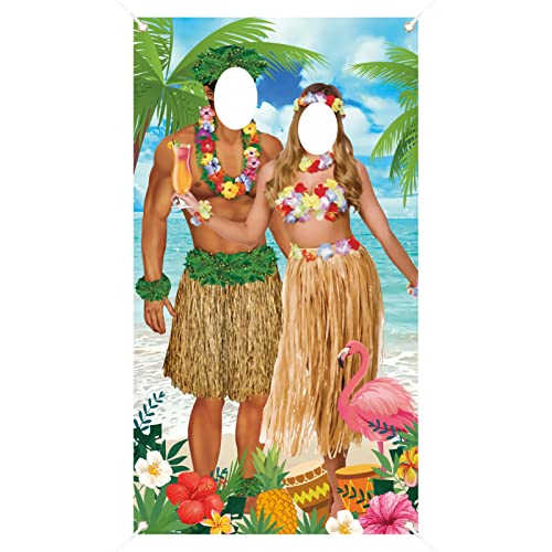 TOPJOWGA Party Dekoration Hawaii, 180 x 90 cm Luau Paar Foto Stütze Fotohintergrund, Luau Foto Stand Hintergrund, Luau Paar Foto Stütze Banner, Hawaii Sommer Strand Thema Dekoration TOPJOWGA Party Dekoration Hawaii, 180 x 90 cm Luau Paar Foto Stütze Fotohintergrund, Luau Foto Stand Hintergrund, Luau Paar Foto Stütze Banner, Hawaii Sommer Strand Thema Dekoration von TOPJOWGA
