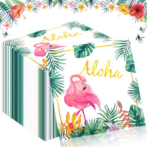 TOPJOWGA Serviette Papierserviette, 100 Stücke Flamingo Servietten, Flamingo Partyzubehör, Hawaiian Luau Tropische Rosa Papier Servietten, Servietten Tischdekoration für Party Dekoration, 33x33cm TOPJOWGA Serviette Papierserviette, 100 Stücke Flamingo Servietten, Flamingo Partyzubehör, Hawaiian Luau Tropische Rosa Papier Servietten, Servietten Tischdekoration für Party Dekoration, 33x33cm von TOPJOWGA