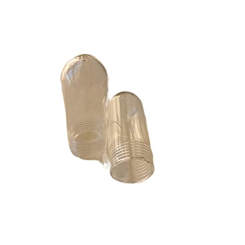 TOPOB 25 * 58mm G9 Lampenholer Klarglas Kappe Lampenschirm for G9-Gewinde-Lampe Basishülse G9 Basis Transparente Abdeckung Kronleuchterteile Lampenschirm (Body Color : 10 Pieces) von TOPOB