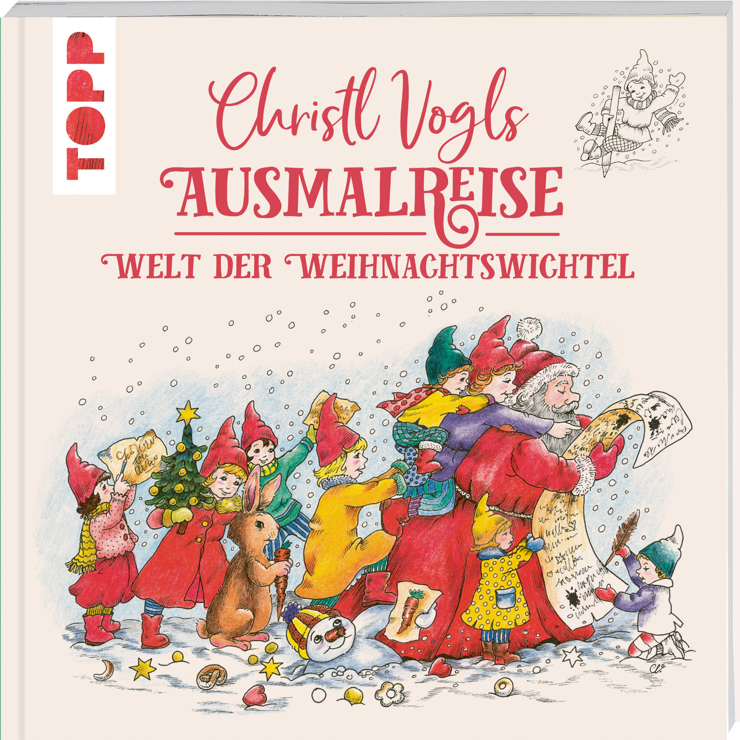 Christl Vogls Ausmalreise - Welt der Weihnachtswichtel von TOPP