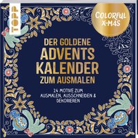 Colorful Christmas - Der goldene Adventskalender zum Ausmalen von TOPP