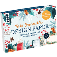Design Paper A5 Frohe Weihnachten. Mit Handlettering-Grundkurs von TOPP