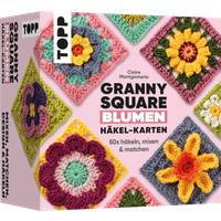 Granny Square Blumen Häkel-Karten (Deutsche Ausgabe) von TOPP