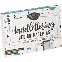 Handlettering Design Paper Block Terrazzo A5 von TOPP