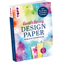 Handlettering Design Paper World of Watercolor A6 mit Brush Pen Handlettering Design Paper World of Watercolor A6 mit Brush Pen von TOPP