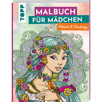 Malbuch für Mädchen Natur & Fantasy von TOPP