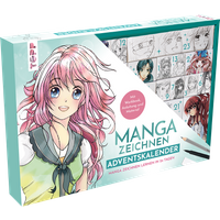 Manga zeichnen Adventskalender - Manga zeichnen lernen in 24 Tagen von TOPP