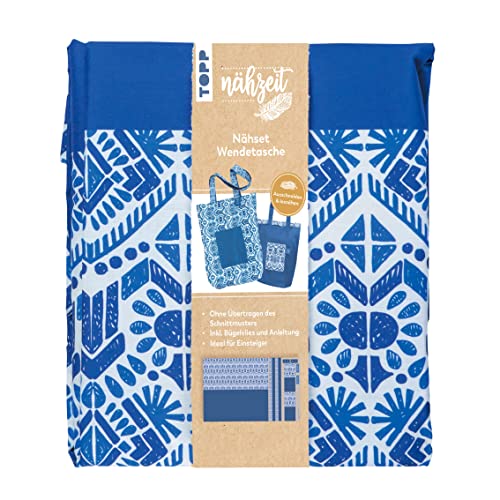 Nähzeit Nähset Wendetasche Blau/Weiß Nähzeit Nähset Wendetasche Blau/Weiß von TOPP