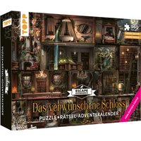 Puzzle-Rätsel-Adventskalender: Das verwunschene Schloss – 24 Puzzles mit insgesamt 960 Teilen von TOPP