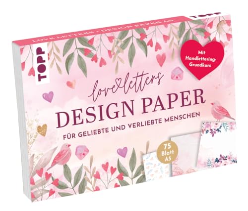 Frech Design Paper Love Letters A5, Medium, Yellow von TOPP