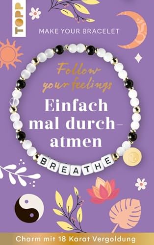 TOPP 18702 Follow Feelings-Make Your Bracelet 10 Stück, Kunststoff, lila, Normal von TOPP