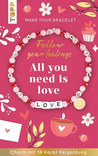 TOPP 18704 Follow Feelings-Make Your Bracelet VE, Kunststoff, Rot, Normal von TOPP